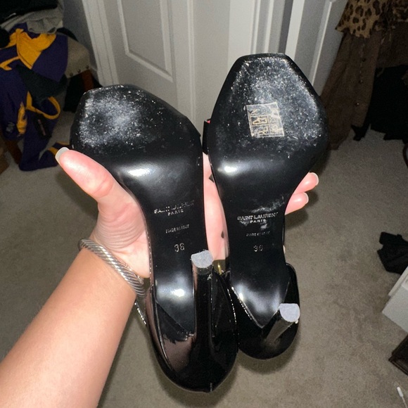 Saint Laurent AMBER SANDALS IN PATENT LEATHER - Picture 6 of 6